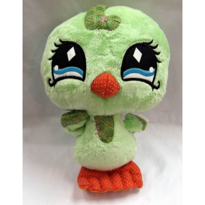 my littlest petshop knuffel groene vogel +/- 20cm